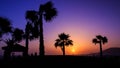 Sunset in Agadir, Morocco Royalty Free Stock Photo