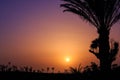 Sunset in Agadir, Morocco Royalty Free Stock Photo