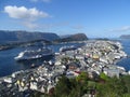 View over Alesund - Norway.