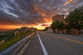 Sunset along the Catalina Highway on Mt. Lemmon in Tucson, Arizona. Royalty Free Stock Photo