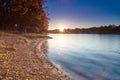 Sunset along the shoreline of Lake Keowee, SC Royalty Free Stock Photo