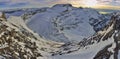 Sunset on Alps from Glacier 3000 Les Diablerets,Gstaad