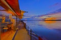 Sunset at Amazon river cruise