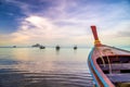 sunset on the Andaman sea , Krabi province, Thailand Royalty Free Stock Photo