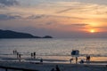 Sunset in the Andaman sea Royalty Free Stock Photo