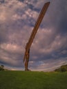 Sunset of the Angel of the North