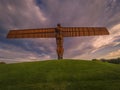 Sunset of the Angel of the North