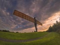 Sunset of the Angel of the North