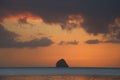 Sunset Anse Figuier Beach Martinique Island Caribbean Sea