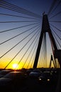 Sunset and anzac bridge