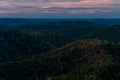 Sunset - Appalachian Mountains - Kingdom Come State Park - Kentucky Royalty Free Stock Photo