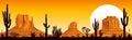 Sunset in the Arizona desert Royalty Free Stock Photo
