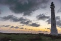 Lighthouse and sunset in Aruba