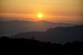 Sunset on Aspromonte Royalty Free Stock Photo