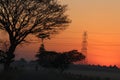 Sunset from Assam, orenge sky