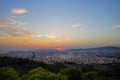 Sunset on Athens from FILOPAPPOU HILL
