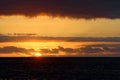 Sunset in south Tenerife, Spain Royalty Free Stock Photo