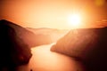 Sunset at Aurlandsfjord, Norway