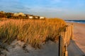 Sunset in a November day, at Hamptons Beach New York Royalty Free Stock Photo