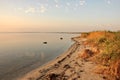 Sunset on the Azov estuaries Royalty Free Stock Photo