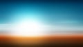 Sunset background illustration gradient abstract, glow blurred Royalty Free Stock Photo