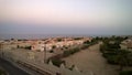 Background of the sea and hotel houses