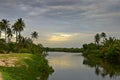 Sunset on backwaters