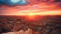 Sunset at Badlands National Park