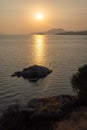 Sunset at Bafa Lake in Turkey