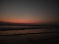 Sunset at Baga beach Goa Royalty Free Stock Photo