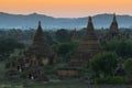 Sunset at Bagan Royalty Free Stock Photo