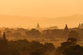 Sunset , Bagan in Myanmar (Burmar) Royalty Free Stock Photo