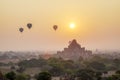 Sunset in Bagan, Myanmar Royalty Free Stock Photo