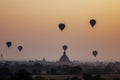 Sunset in Bagan, Myanmar Royalty Free Stock Photo