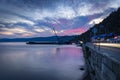 Sunset at the Baikal Lake in Russia - August 2019. Deepest lake on earth. Sunset colors