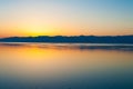 Sunset at Baikal, Siberia Royalty Free Stock Photo