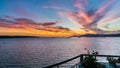 Sunset at balcony