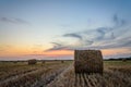 Sunset with Bales