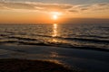 Sunset Baltic sea Royalty Free Stock Photo