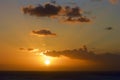 Sunset in Barbados, Caribbean Royalty Free Stock Photo