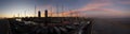 Sunset Barcelona panorama