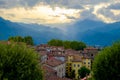 Sunset in Barga Italy Royalty Free Stock Photo