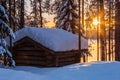 Sunset barn