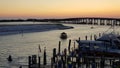 Sunset on the Bay & Boat dock