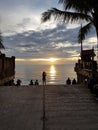 Sunset by the bay, thailand, beach,holiday