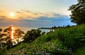 Sunset at Bayfield Beach Royalty Free Stock Photo