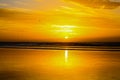 Beautiful sunset on the beach in Agadir Morocco. Royalty Free Stock Photo