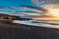 Sunset On The Beach-Ajuy,Fuerteventura,Canary Islands, Spain Royalty Free Stock Photo