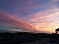 Sunset on beach