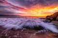 Sunset Beach Beautiful Ocean Nature Dramatic Surreal Sunrise Landscape Colors